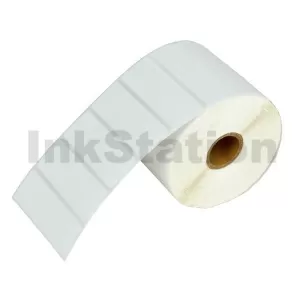1 Roll Compatible Brother RD-S04C1 Black Text on White Die Cut Label Roll 76mm x 25mm - 1500 labels per roll