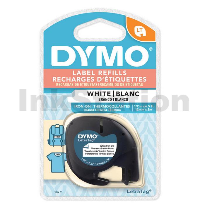 Etichette Da Stiro Dymo LetraTag - Rotolo 12 Mm X 2 M, Nero Su Bianco, Lavabili, Per Tessuti - Foto 13
