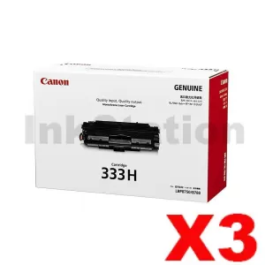 3 x Genuine Canon CART-333II Black High Yield Toner Cartridge - 17,000 Pages