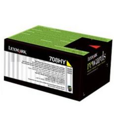 1 x Lexmark (70C8HY0) Genuine CS310 / CS410 / CS510 Yellow High Yield Toner Cartridge - 3,000 pages