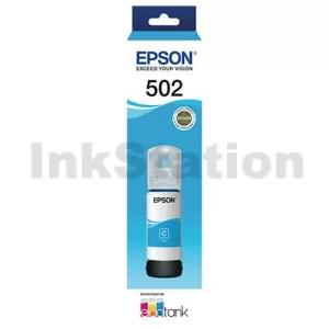 Genuine Epson T502 EcoTank Cyan Ink Bottle [C13T03K292]