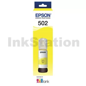 Genuine Epson T502 EcoTank Yellow Ink Bottle [C13T03K492]