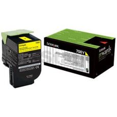 1 x Lexmark (70C80Y0) Genuine CS310 / CS410 / CS510 Yellow Standard Yield Toner Cartridge - 1,000 pages