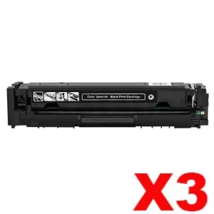 3 x HP 206X W2110X Compatible Black High Yield Toner Cartridge - 3,150 pages