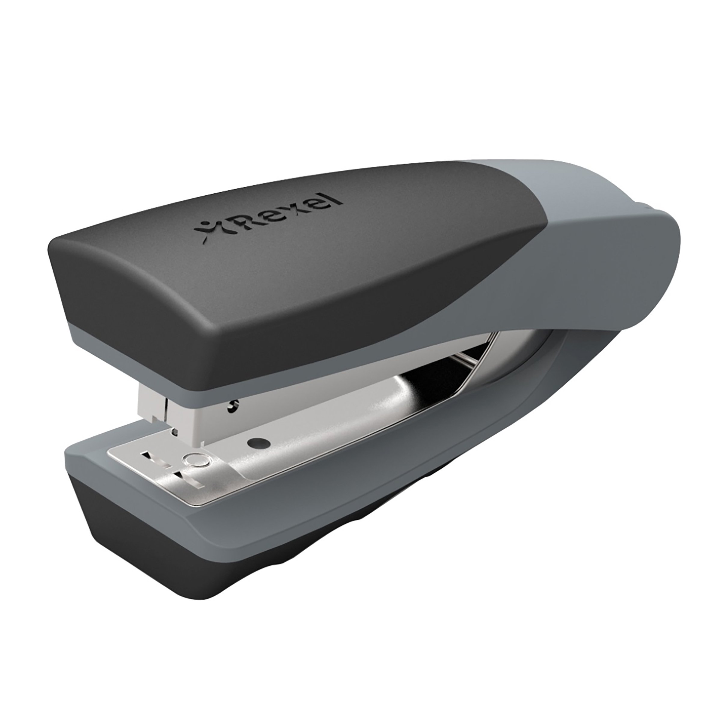 Rexel Electric Stapler Optima Grip Silver/Black Ink Station