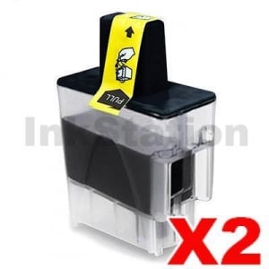 2 x Compatible Brother LC-47BK Black Ink Cartridge - 500 pages