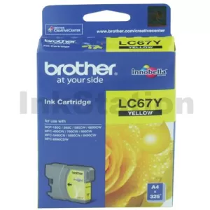 Genuine Brother LC-67Y Yellow Ink Cartridge - 325 pages