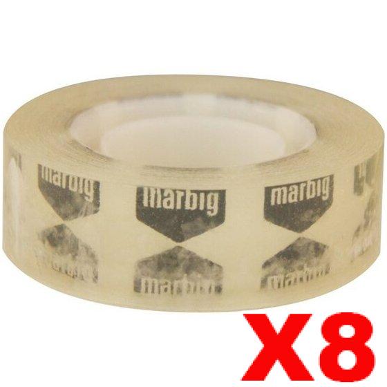 8 Rolls Marbig Clear Office Tape 18mm x 33m (25.4mm Core) InkStation