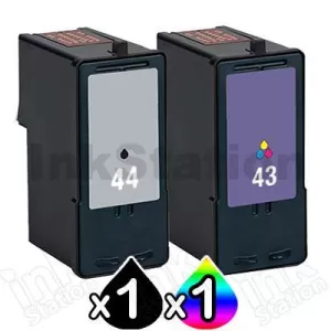 Compatible Lexmark No.43XL & No.44XL Combo Pack (18Y0143A & 18Y0144A) [1BK,1CL]