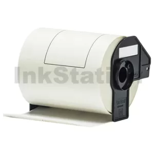 Compatible Brother DK-11247 Black Text on White 103mm x 164mm Die-Cut Paper Label Roll - 180 labels per roll
