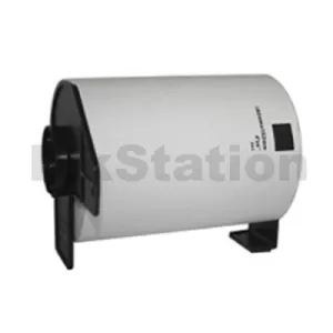 Compatible Brother DK-11241 Black Text on White 102mm x 152mm Die-Cut Paper Label Roll - 200 labels per roll