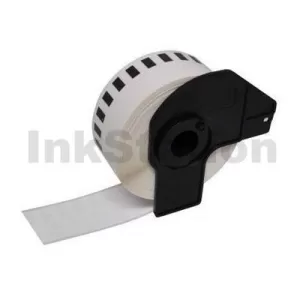 Compatible Brother DK-22214 Black Text on White Continuous Paper Label Roll 12mm x 30.48m