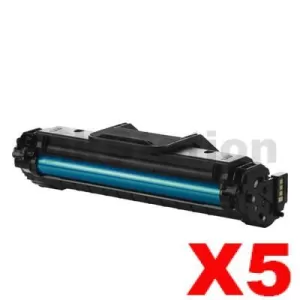 5 x Samsung SCX4655 (MLT-D117S 117) Compatible Black Toner SU853A - 2,500 pages