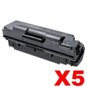 5 x Compatible Samsung ML5010ND Extra High Yield Toner Cartridge SV059A - 20,000 pages (MLT-D307E 307)