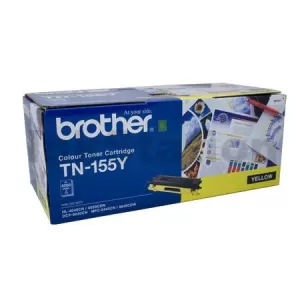 Genuine Brother TN-155Y Yellow Toner Cartridge - 4,000 pages (TN155 is High Capacity Version of TN150)