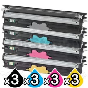 3 sets of 4 Pack OKI C110/C130n Compatible Toner Cartridges (44250705-44250708)