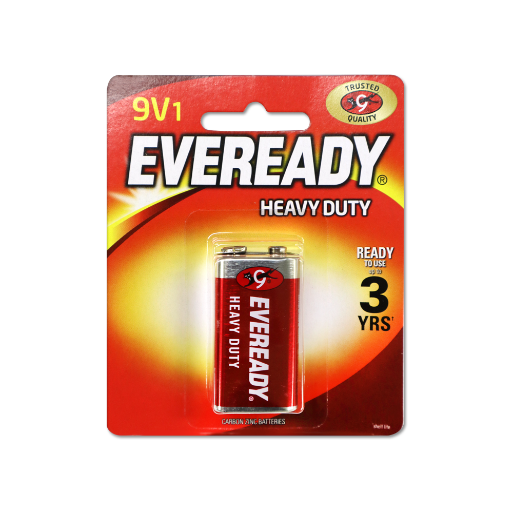 Eveready 9V Heavy Duty Battery (1 Pack) Ink Station