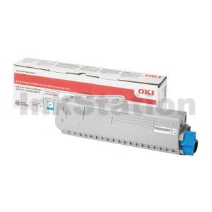 OKI C834 Genuine Cyan Toner Cartridge 46861311 - 10,000 pages