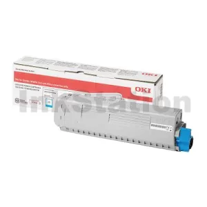 OKI C834 Genuine Cyan Toner Cartridge 46861311 - 10,000 pages