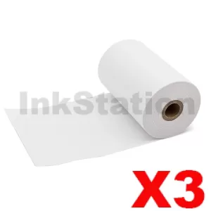 3 Rolls Compatible Brother RD-M13C5 Black Text on White Paper Roll Continuous 80mm x 29.3m