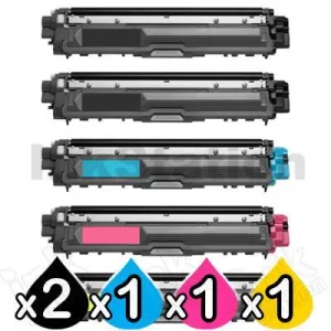 5-Pack Compatible Brother TN-251 / TN-255 Toner Combo [2BK,1C,1M,1Y]