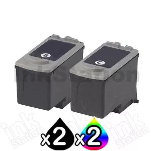 4 pack Canon PG-40 CL-41 Compatible Combo Pack [2BK,2C]