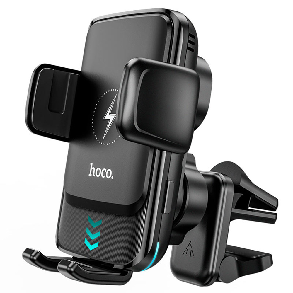 Hoco 15W 2-in-1 Wireless Charger and Car Holder S35 - Black - InkStation