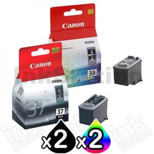 PG-37 CL-38 Ink Cartridges [3BK,2C 