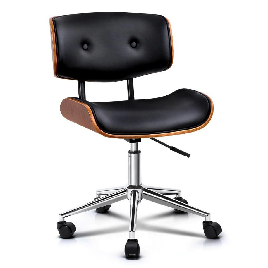 wood frame office chair