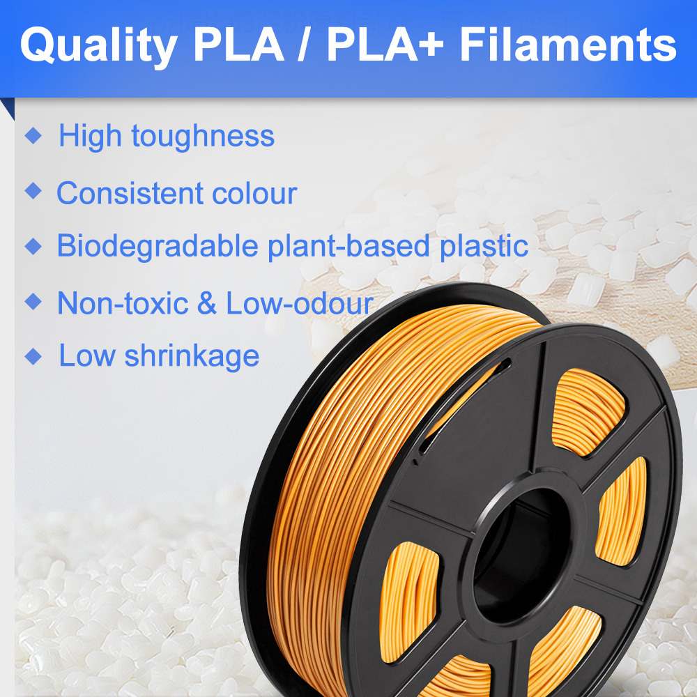 PLA+ 3D Filament 1.75mm Black - 1KG/Roll - InkStation
