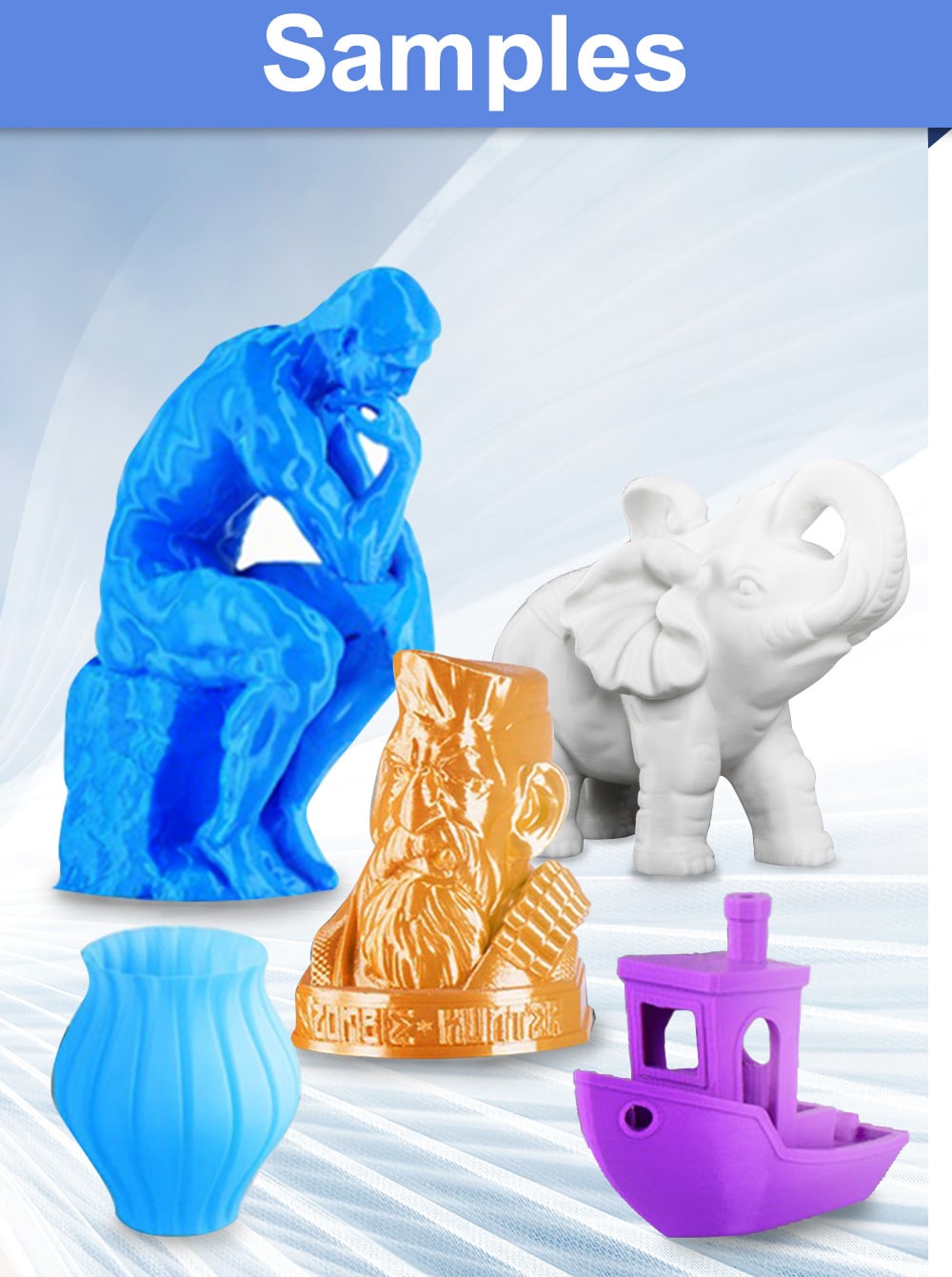 1 x Matte PLA 3D Filament 1.75mm White 1KG InkStation