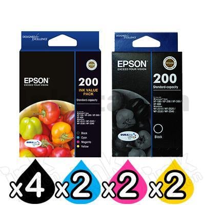 Genuine Inkjet Cartridges [4BK,2C,2M,2Y 