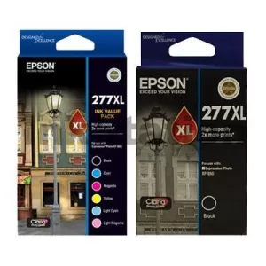 7 Pack Epson 277XL (C13T278892+C13T278192) Genuine High Yield Inkjet Cartridges [2BK,1C,1M,1Y,1LC,1LM]