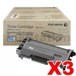 3 x Genuine Fuji Xerox DocuPrint M375z, P375dw, M385z, P385dw Toner Cartridge CT203109 - 12,000 pages