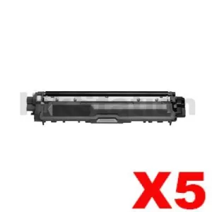 5 x Compatible Brother TN-251BK Black Toner Cartridge - 2,500 pages