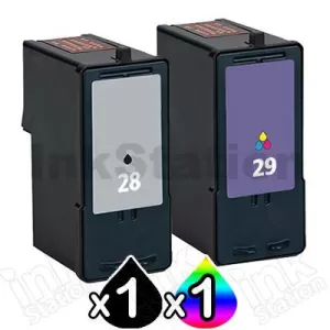 2 Pack Lexmark No.28 & 29 Compatible Twinpack (18C1428 & 18C1429) [1BK,1CL]