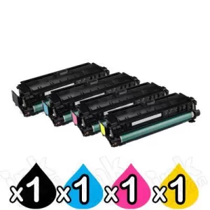 4-Pack Compatible Canon CART-040II High Yield Toner Combo [1BK+1C+1M+1Y]