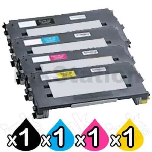 4 Pack Lexmark Compatible C510 Toner Cartridges High Capacity - BK 10,000 pages & CMY 6,600 pages