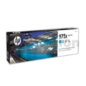 HP 975X Genuine Cyan High Yield Inkjet Cartridge L0S00AA - 7,000 Pages