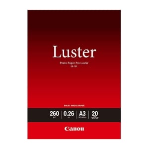 Canon LU101A3 Genuine Luster Photo Paper 260gsm A3 - 20 Sheets