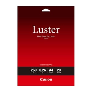 Canon LU101A4 Genuine Luster Photo Paper 260gsm A4 - 20 Sheets