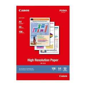 Canon HR-101NA450 Genuine High Resolution Paper HR-101 106gsm A4 - 50 Sheets
