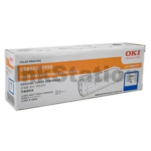 Genuine OKI MC852 Cyan Toner - 7,000 pages (44643023)