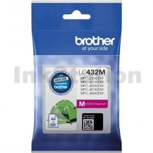 Genuine Brother LC-432M Magenta Ink Cartridge - 550 pages