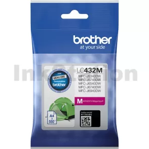 Genuine Brother LC-432M Magenta Ink Cartridge - 550 pages