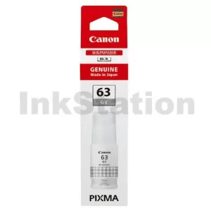 Genuine Canon GI63GY Grey Ink Bottle - 8,000 pages
