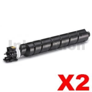 2 x Non-Genuine alternative for TK-8519K Black Toner Cartridge suitable for Kyocera TASKalfa 5052CI 5053CI 6052CI 6053CI - 30,000 pages