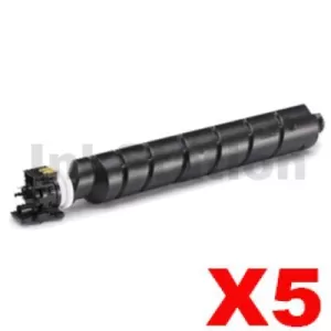 5 x Non-Genuine alternative for TK-8519K Black Toner Cartridge suitable for Kyocera TASKalfa 5052CI 5053CI 6052CI 6053CI - 30,000 pages