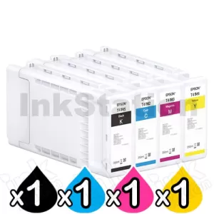 4 Pack Epson UltraChrome XD2 Genuine 350ML Ink Cartridge Combo [1BK,1C,1M,1Y]