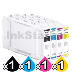 4 Pack Epson UltraChrome XD2 Genuine 110ML Ink Cartridge Combo [1BK,1C,1M,1Y]